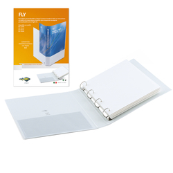 Raccoglitore FLY 65 A4 4Q 22x30cm personalizzabile bianco SEI ROTA
