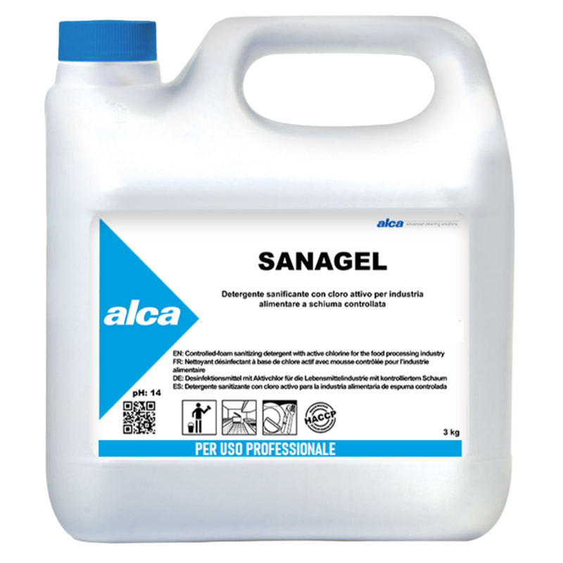 DETERGENTE SANIFICANTE Sanagel Tanica 3Kg Alca