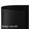 Conf.25 cartoncino Bristol Color 200gr 50x70cm nero 63 Favini