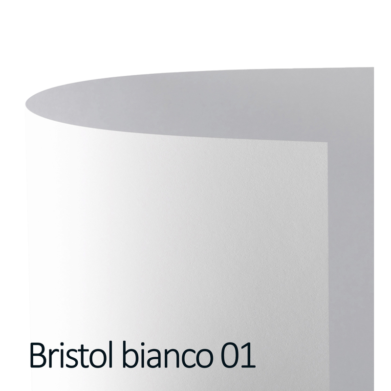 Conf.10 cartoncino Bristol Color 200gr 100x70cm bianco 01 Favini