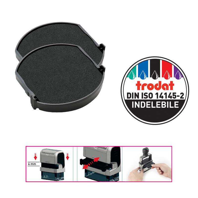 BLISTER da 2 TAMPONI 6/4642 NERO TRODAT