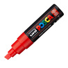 Marcatore UNI POSCA PC8K p.scalpello 8mm rosso UNI MITSUBISHI