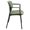 Poltroncina visitatore Step SPNSBR verde bruciato con braccioli inclusi