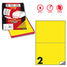 Etichetta adesiva C/509 giallo fluo 100fg A4 210x148