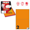 Etichetta adesiva C/509 arancio fluo 100fg A4 210x148