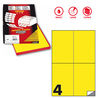 Etichetta adesiva C/519 giallo fluo 100fg A4 105x148