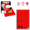 Etichetta adesiva A/406 rosso fluo 100fg A4 47