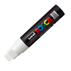 Marcatore UNI POSCA PC17K p.scalpello 15mm bianco UNI MITSUBISHI