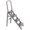 SCALETTA ALLUMINIO 4 GRADINI con PARAPETTO Class piu'