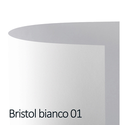 Conf.25 cartoncino Bristol Color 200gr 50x70cm bianco 01 Favini