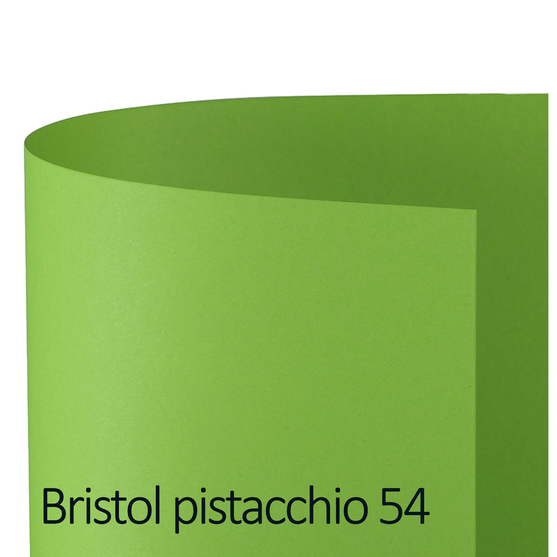 Conf.25 cartoncino Bristol Color 200gr 50x70cm pistacchio 54 Favini