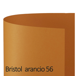 Conf.10 cartoncino Bristol Color 200gr 100x70cm arancio 56 Favini