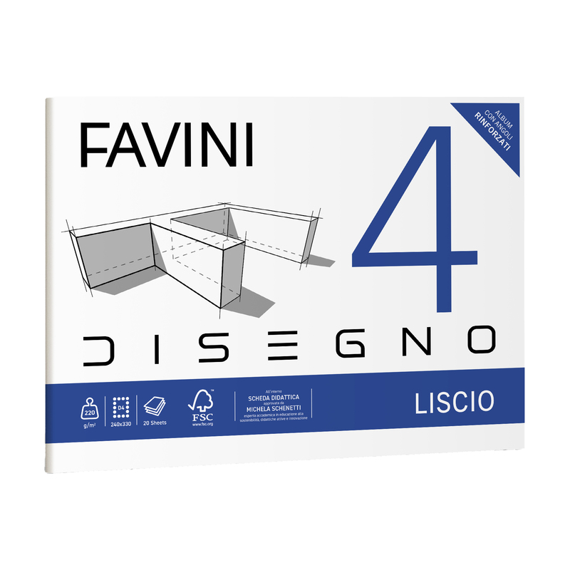 ALBUM FAVINI 4 24X33CM 220GR 20FG LISCIO