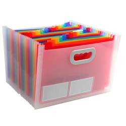 Classificatore c/maniglia 24tasche in pp f.to 33x23