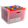 Classificatore c/maniglia 24tasche in pp f.to 33x23