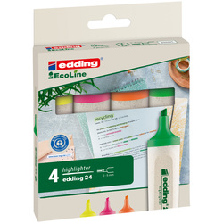 ASTUCCIO 4 EVIDENZIATORE 24 ECOLINE EDDING