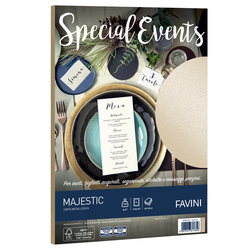 Carta metallizzata SPECIAL EVENTS A4 20fg 120gr sabbia FAVINI