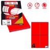 Etichetta adesiva C/519 rosso fluo 100fg A4 105x148,5mm (4et/fg) Markin