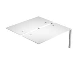 Postazione doppia aggiuntiva per scrivanie 120X166cm Bianco - Agora'