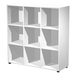 Contenitore a 9 caselle a giorno 119x40xH121