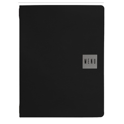 Porta menU' A4 Talk nero 24,3x31,6cm Stilcasa
