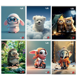 Maxiquaderno A4 40FG+2 80gr 4mm Cute 2024 BM