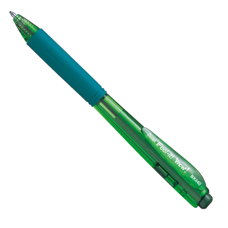 Penna sfera a scatto Feel It Wow BX440 verde 1.0mm PENTEL