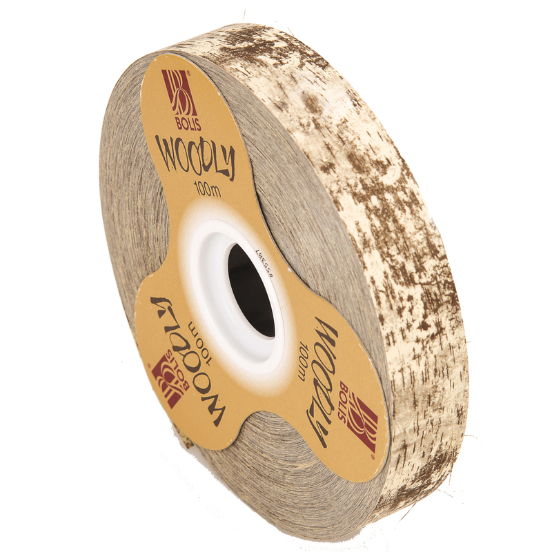 Rotolo nastro Woodly Corteccia 24mmx100mt avorio Bolis