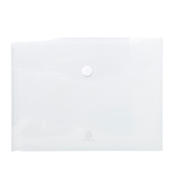 Busta a tasca con velcro in pp trasparente f.to 24x32cm per A4 Exacompta