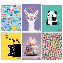 Maxiquaderno A4 40fg+2 80gr rigo di 1a Bambina BM