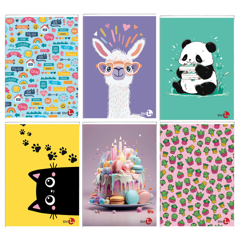 Maxiquaderno A4 40fg+2 80gr 10mm Bambina 2024 BM