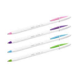 Scatola 20 penna sfera CristalR Up medio 1,2mm fun BICR