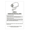 Cartello alluminio 20x30cm 'Area videosorveglianza con registrazion' rif.GDPR'