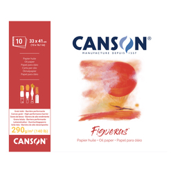Blocco collato lato corto FIGUERAS 33x41 cm - 6F 10 fg. 290 gr. Canson