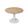 Tavolo riunione tondo D100cm gamba metallo Rovere - AgorA' Direction