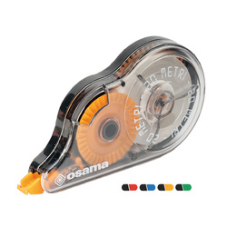 Correttore a nastro 20 Metri 5mmx20mt involucro colori assortiti Osama