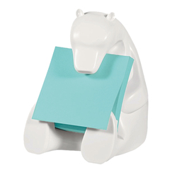 Dispenser Orso+ricarica Post-itR Super Sticky Z-Notes 76x76mm azzurro acquamarin