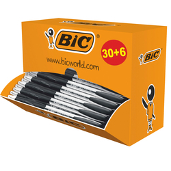 Value pack 30+6 penne sfera scatto Atlantis nero 1.0mm Bic