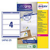 Etichetta adesiva L4761 bianca coprenti 25fg A4 192x61mm (4et/fg) Avery