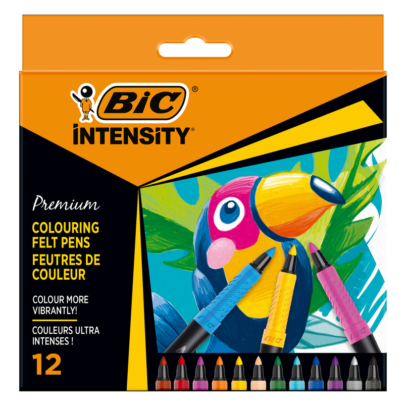 Astuccio 12 pennarelli Intensity Premium colori assortiti BICÂ®