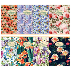 MAXIQUADERNO A4 40fg+2 80gr 1rigo NATURE FLOWERS PIGNA