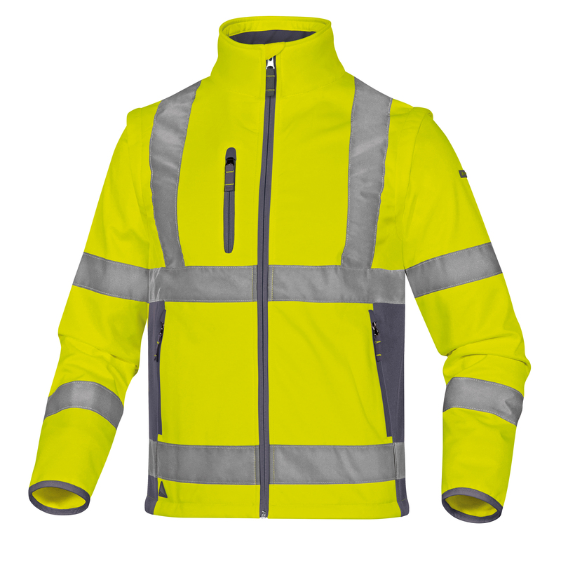 Giacca Softshell Moonlight 2 alta visibilita' giallo fluo tg.XXL DeltaPlus