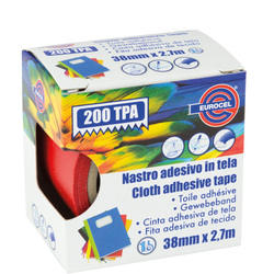 Nastro adesivo telato TPA rosso 200 38mmx2