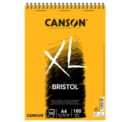 Blocco spiralato lato corto XL BRISTOL A4 50 fg. 180 gr. Canson