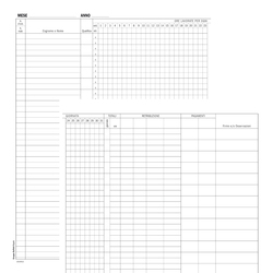 Registro Presenze Mensili 48pag. 31x24