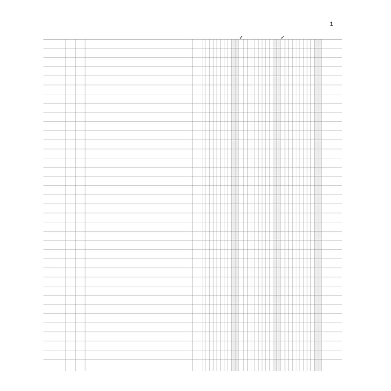 Registro inventari a 3 colonne 96pag.num.31x24