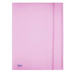 Cartella 3L c/elastico PPL PASTEL lilla f.to utile 24x33cm Favorit