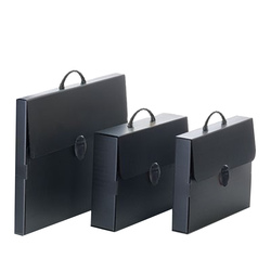 Valigetta polionda Every Line Total Black 27x37