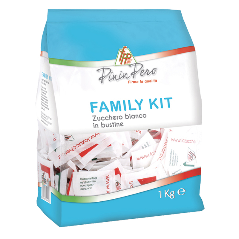 1Kg di zucchero semolato in bustine monoporzione da 6gr cad - 166 bustine FPP