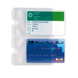 Busta porta card 2P TRASP. 2 tasche 5